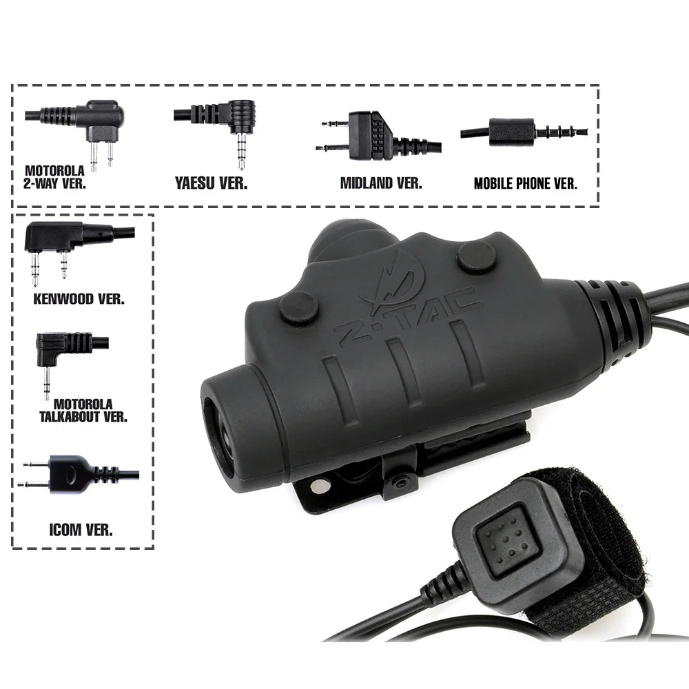 Z TAC Z115 тактический U94 PTT Peltor Adapter|Тактические гарнитуры и аксессуары| |