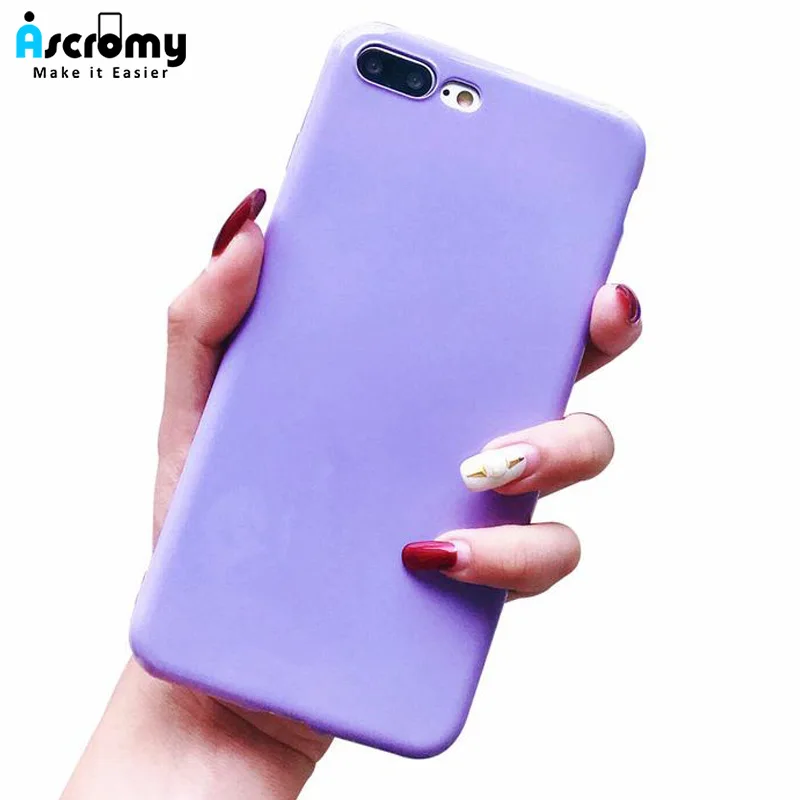 Ascromy для iPhone 7 чехол Роскошный яркий цвет Блестящий Мягкий ТПУ гелевый защитный X