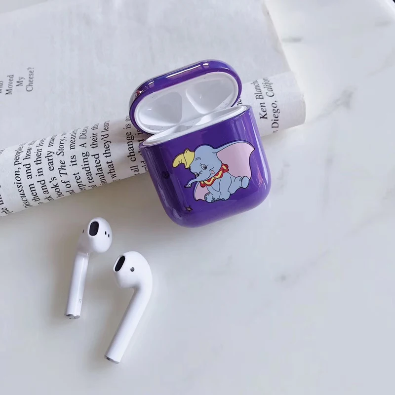 Роскошные Чехлы для наушников с мультяшным животным медведем Apple Airpods