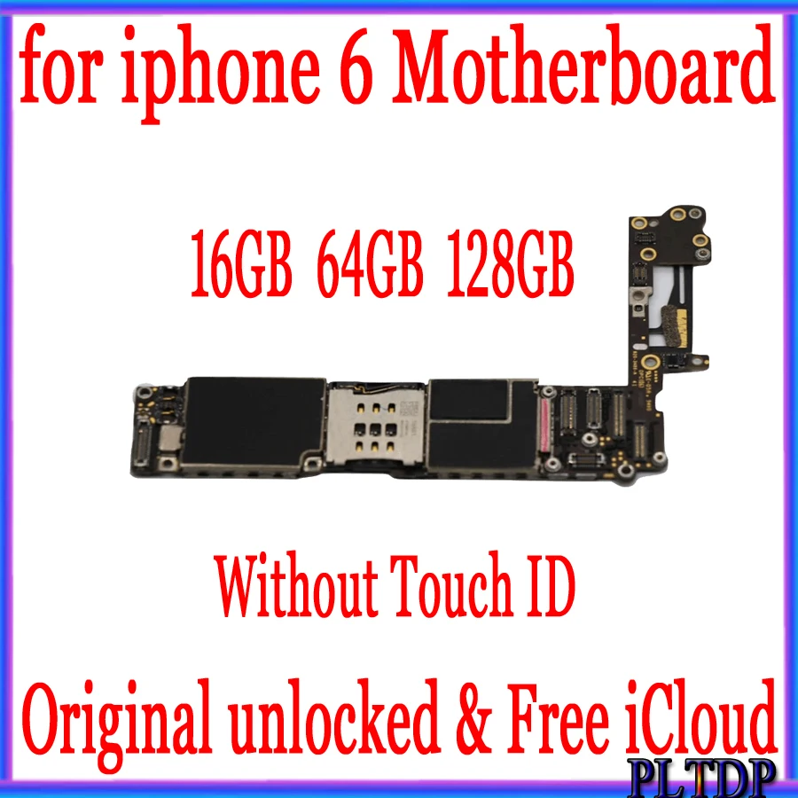 Заводская разблокированная материнская плата для iphone 6 без Touch ID оригинальная iCloud