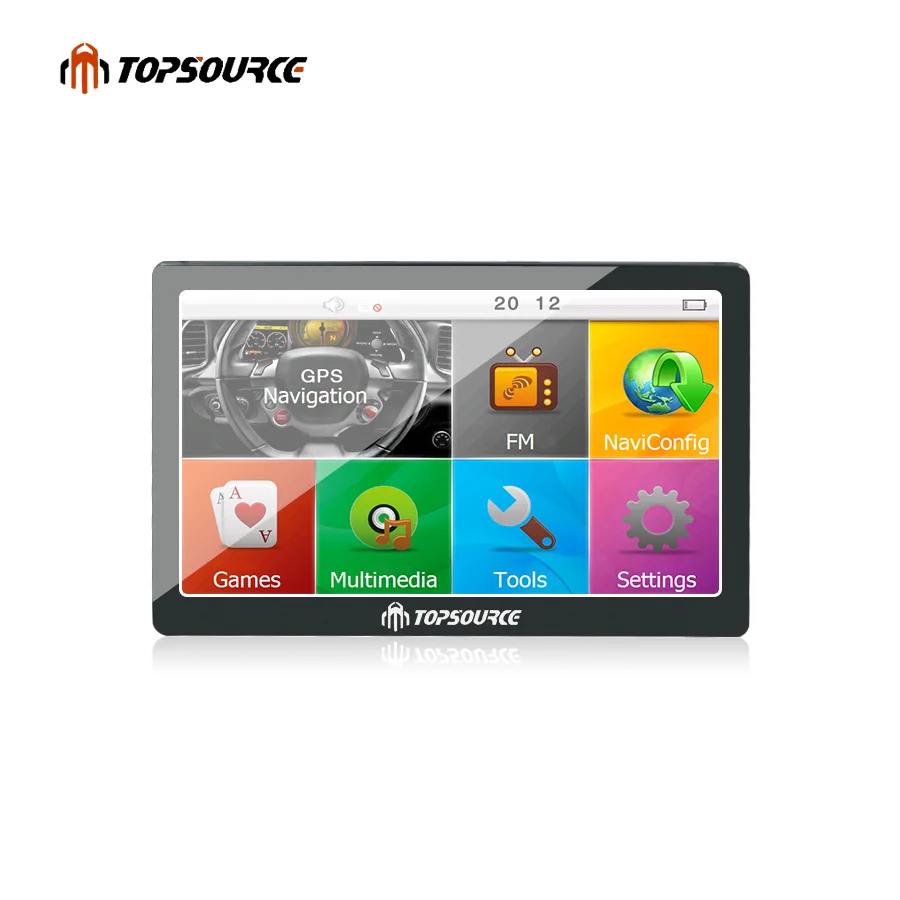 TOPSOURCE 7 ''автомобильный gps навигации HD навигатор WinCE 6 0 8 ГБ FM 800 мГц бесплатно