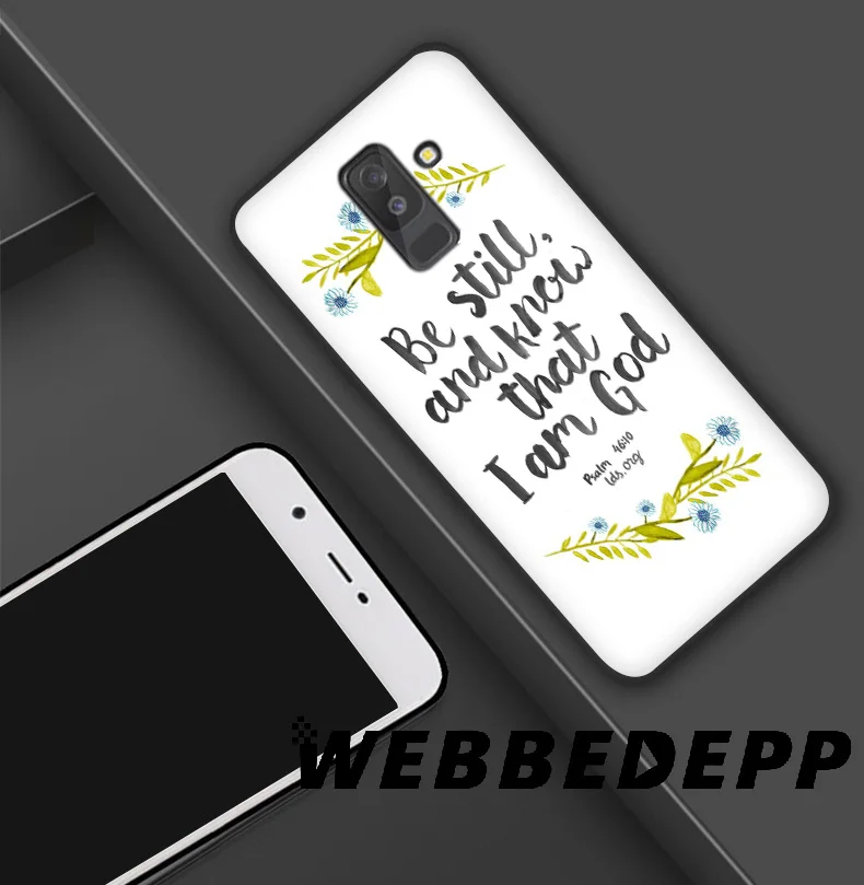 WEBBEDEPP Bible Verse Jesus Мягкий силиконовый чехол для Samsung Galaxy A9 A8 A7 A6 Plus 2018 A5 A3 2017 2016 Note 9 8 |