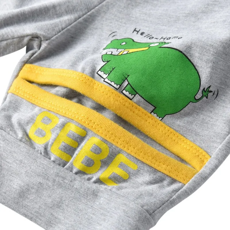 Комплект детской одежды из 3 предметов для маленьких мальчиков милые летние топы