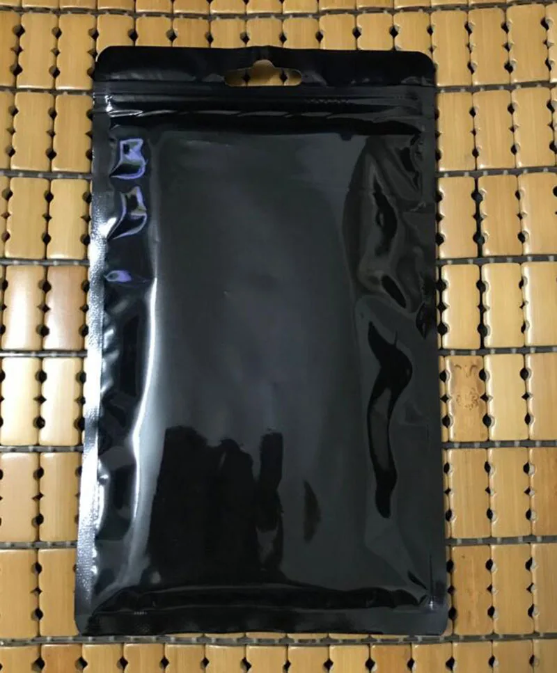 Упаковочная сумка на молнии черная/прозрачная пластиковая 12*20 см | Дом и сад