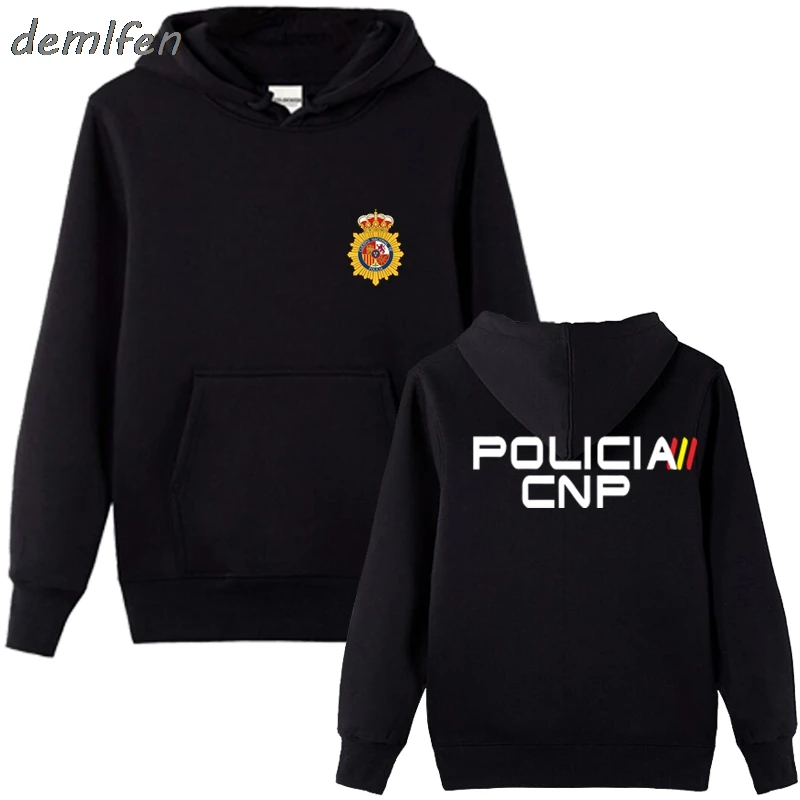 Espana Policia испанская национальная полиция Espana Policia Anti Riot Swat Geo Goes спецназ Мужская Толстовка Топы куртка толстовка