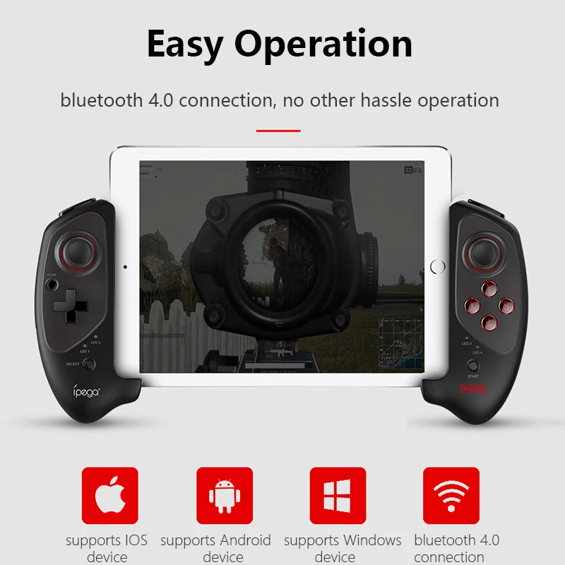 Беспроводной Bluetooth 4,0 игровой контроллер Джойстик для iPad PUBG Android телефон планшет смарт TV PC растягивающийся Портативный тонкий геймпад