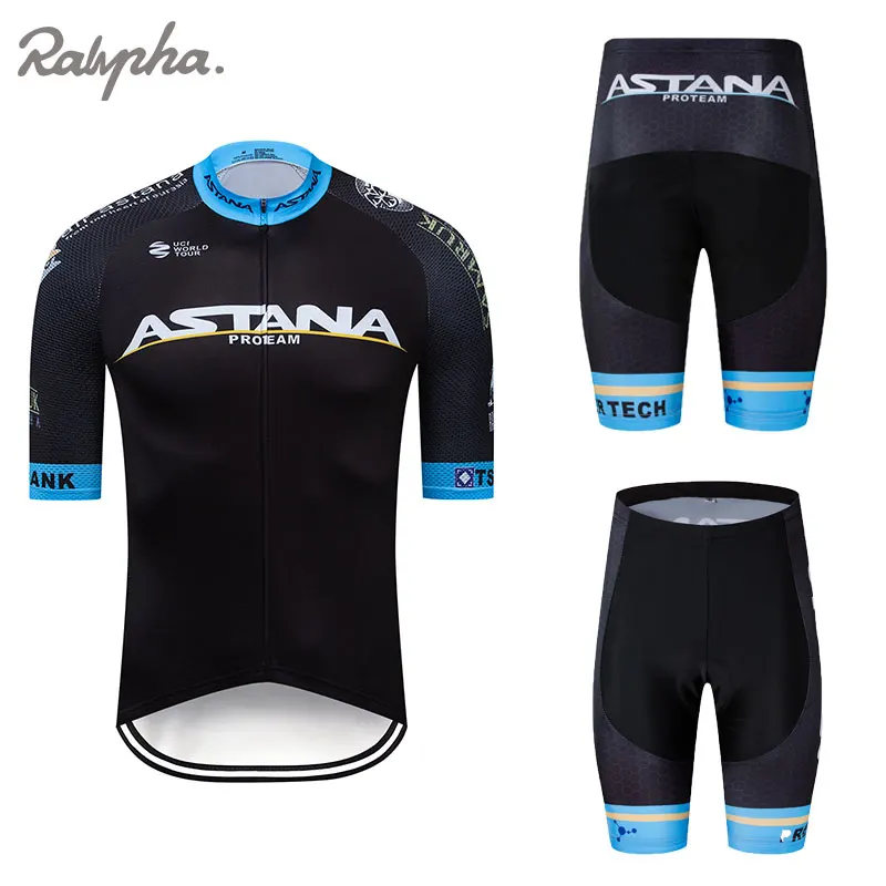 2019 Команда Астана черная одежда для велоспорта трикотажный комплект Ropa мужские