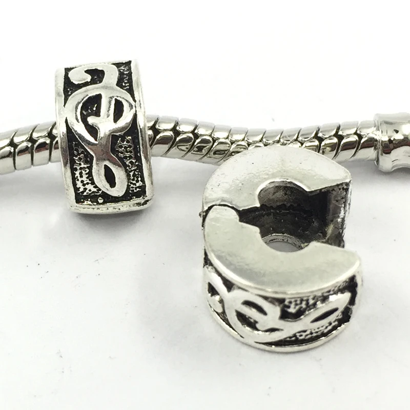 Зажимы бусины-замочки музыкальный бисеры Европейские Бусины подбираемые