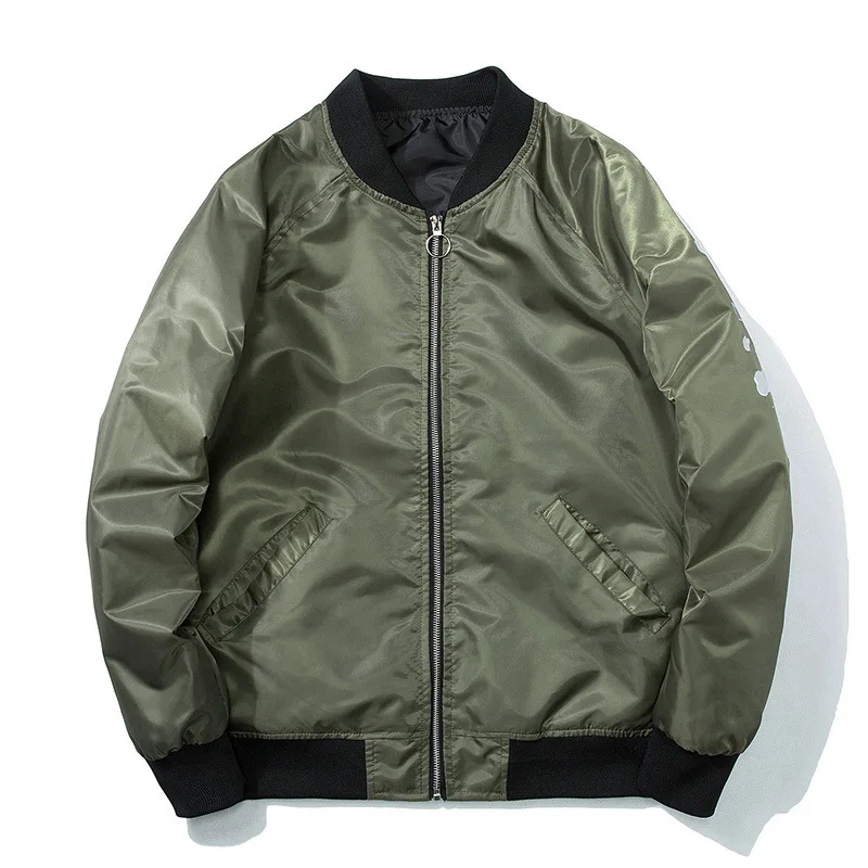 MANVALUE Spring and Autumn Men's New MA1 Pilot Coats Male Korean Style Trendy Hip-hop Loose Junior Student Suits Jackets | Мужская