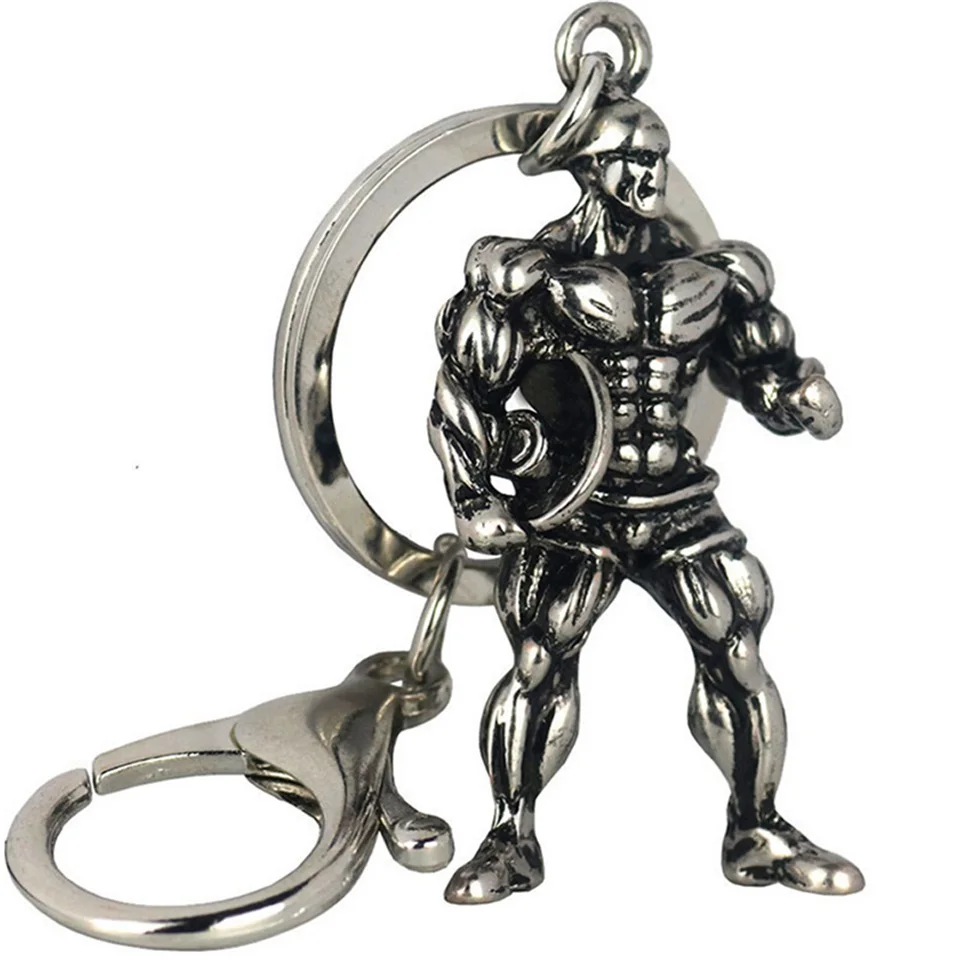 Fitness Man B Tronzo зазор, плюшевые игрушки для брелка, хомяк, собака, кролик, мягкая чучела, животное, кукла, брелок, игрушки, металлические мышцы, мужские брелки - Цвет: Fitness Man B