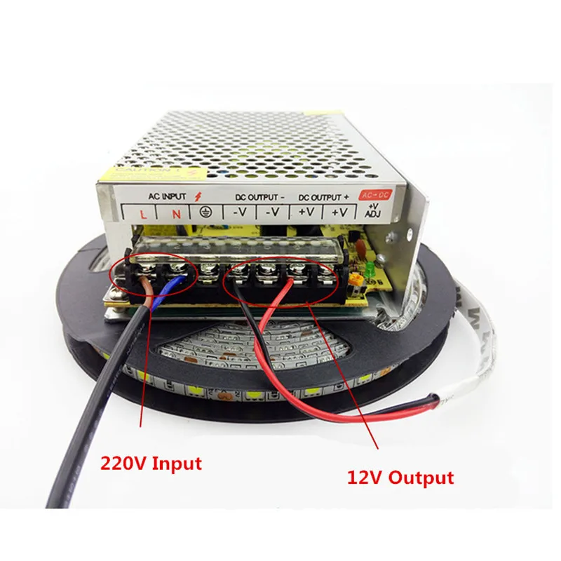 Переключение Питание DC12V 1A 2A 3A 5A 8A 10A 15A 20A 30A 40A 50A 60A AC 110 V 220 240 DC/DC 5 12 24 48 Светодиодные