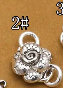 Style 2 925 серебряные ювелирные изделия Крюк стерлингового серебра ювелирные изделия хлопки чистого серебра DIY Ювелирные изделия S крюк - Цвет: Style 2