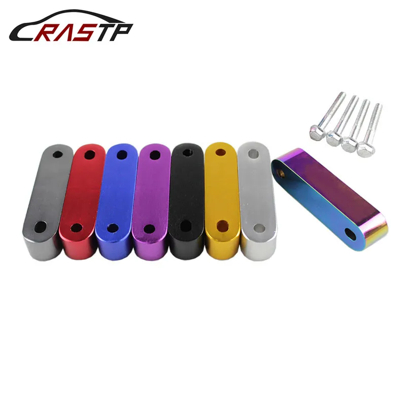 RASTP-спортивный капот Vent Spacer стояки с 4 шт. крыло шайбы для 88-00 Honda Civic CRX/90-01 для Acura с логотипом RS-HR001