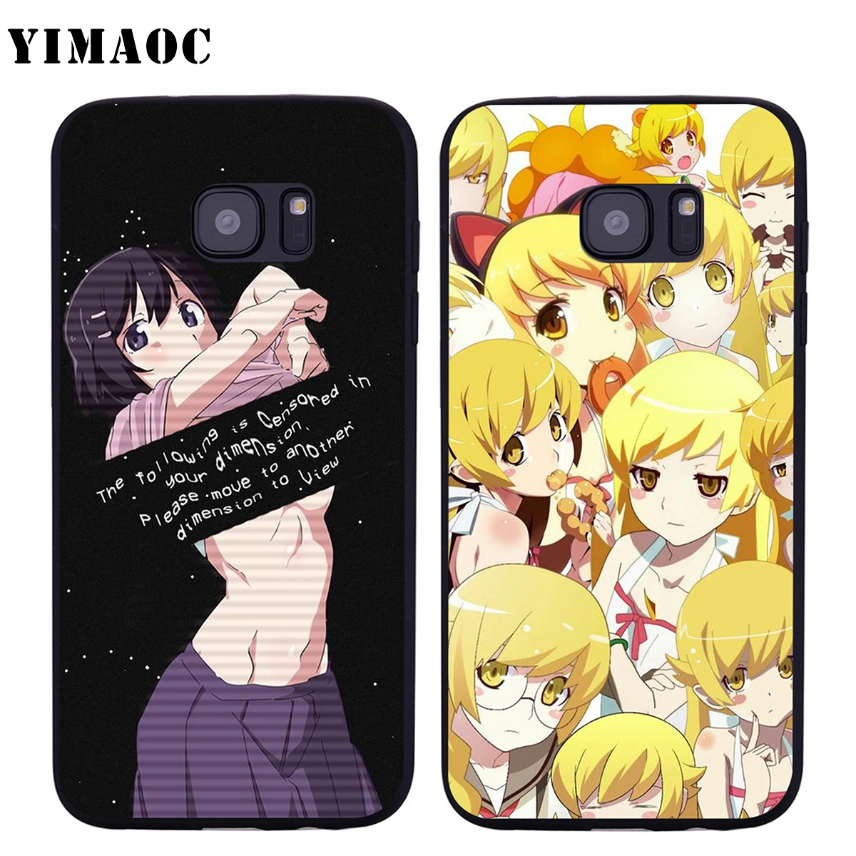 Мягкий силиконовый чехол YIMAOC Monogatari для Samsung Galaxy S6 S7 Edge S8 S9 Plus A3 A5 A6 Note 8 9 | Мобильные
