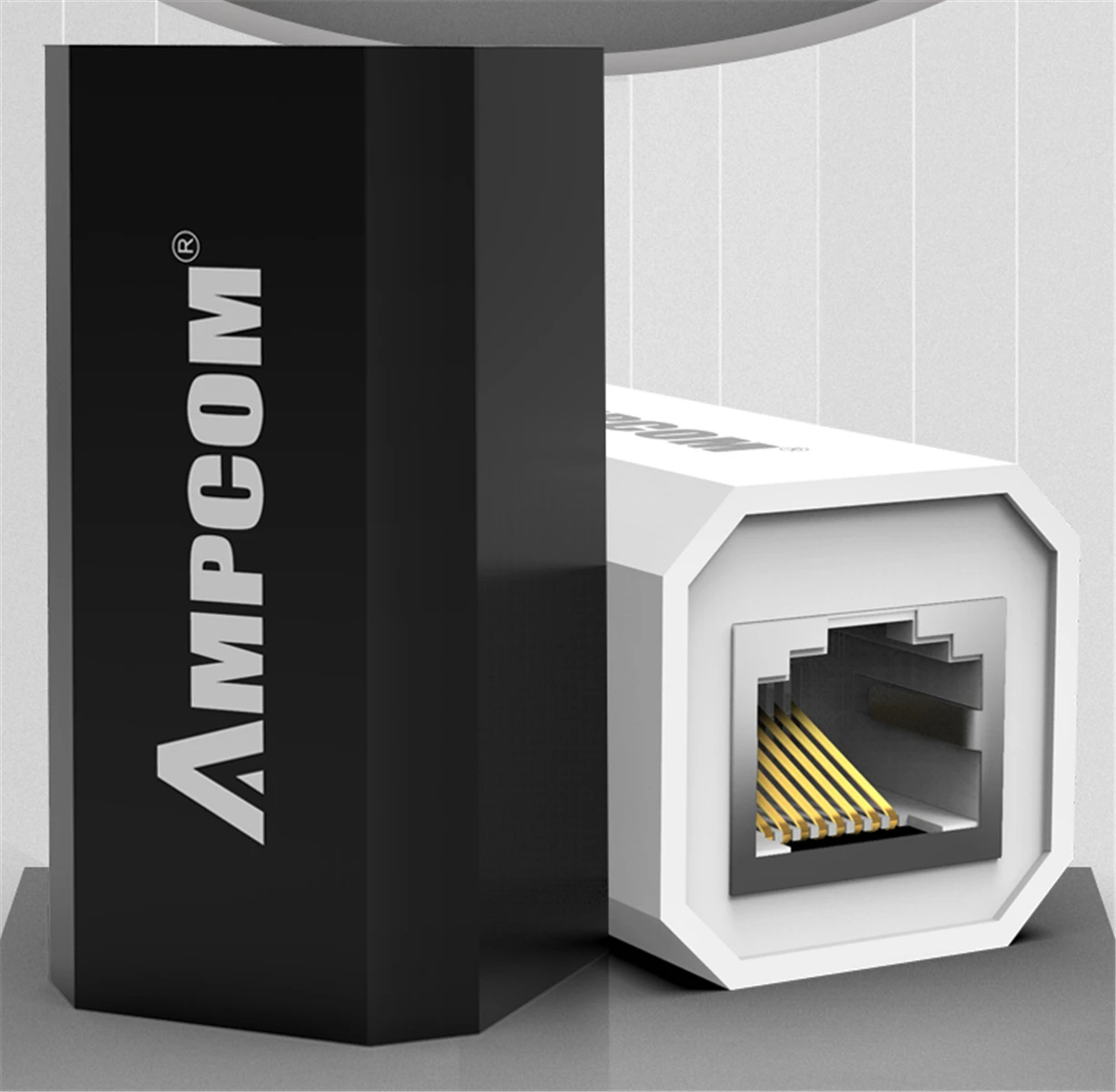 AMPCOM RJ45 разъем 8P8C Женский удлинитель LAN разъем адаптер Встроенный Cat7/Cat6/Cat5e Ethernet кабель