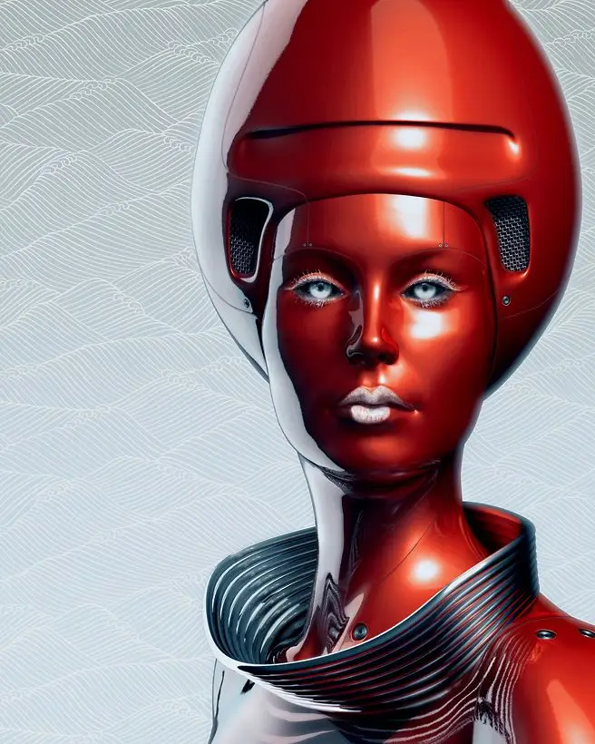 Винтажный красивый Future Woman Robot Sci FI научная фантастика классический декоративный