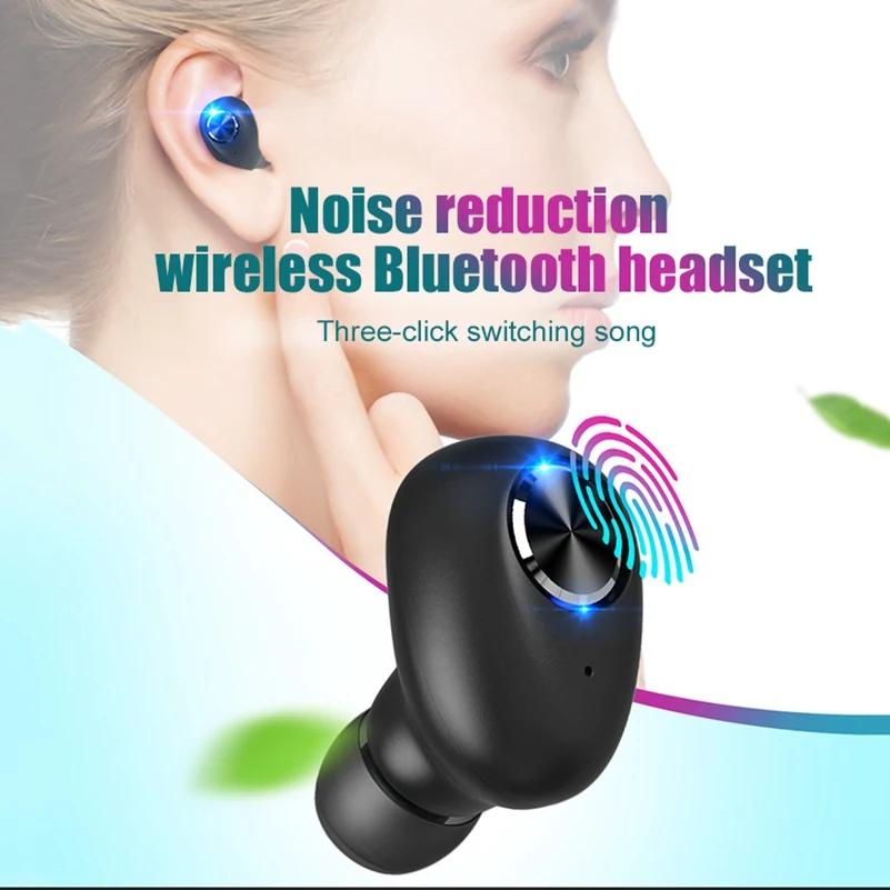 Беспроводные Bluetooth наушники 5 0 Спортивная гарнитура игровая с микрофоном стерео