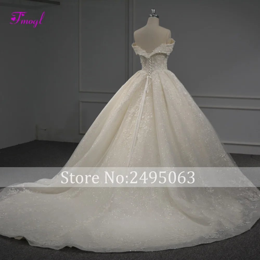 Fmogl Новое поступление роскошное Расшитое бисером платье трапециевидной формы