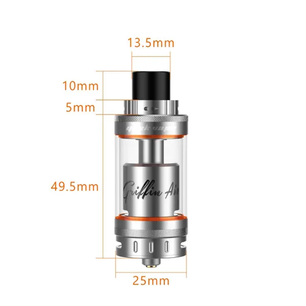 Оригинальный GeekVape Гриффин AIO 25 мм RTA танк 5 мл ёмкость ввиду распылителя с топ и