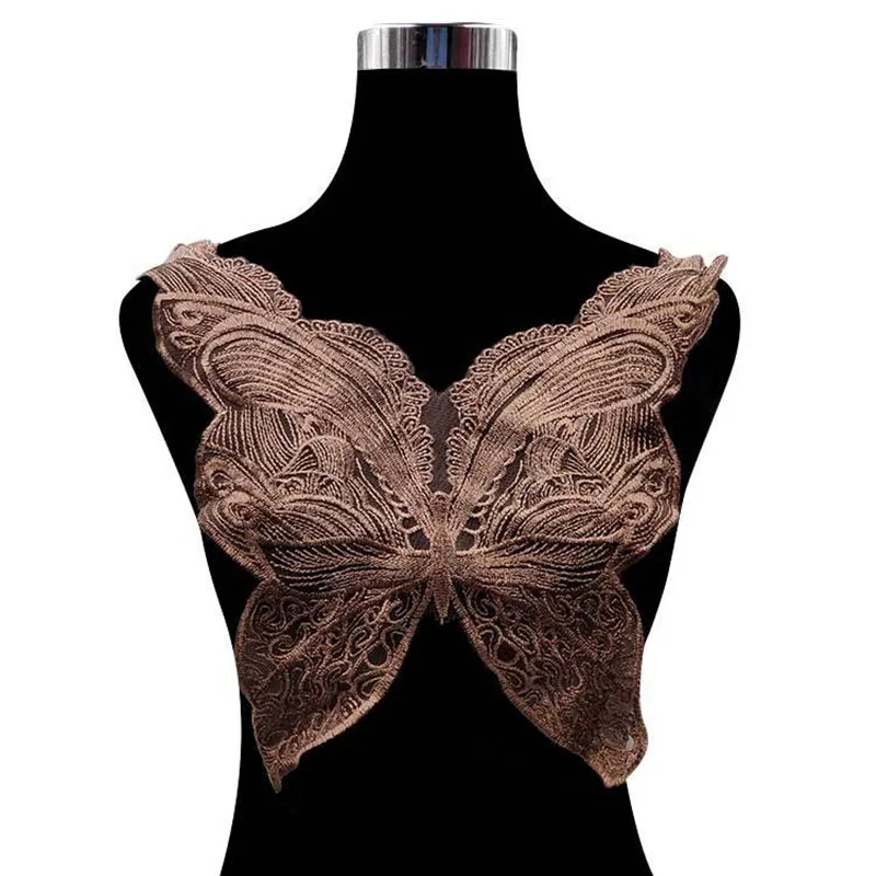 Кружевной воротник-бабочка ажурная ткань аксессуары для шитья ручная работа |