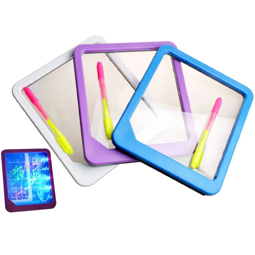 

LED Light Fluorescent Writing Board Kids Electronic Luminescent Wordpad Message Board Handwriting Pad Children Toys Gift M09