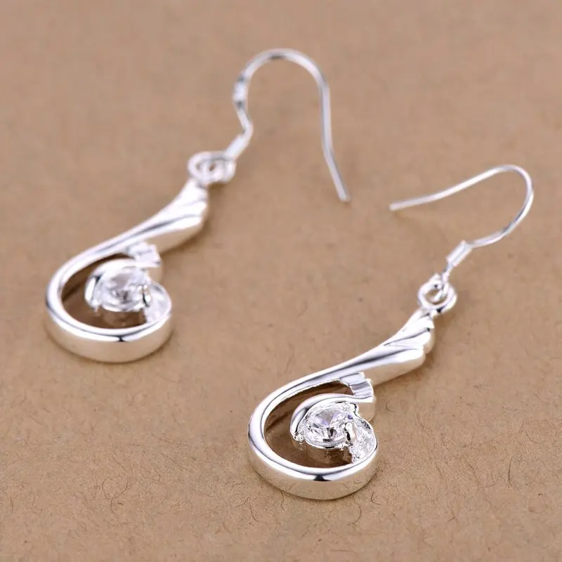 Любимый подарок модные Подвесные серьги с кубическим цирконием красивые для