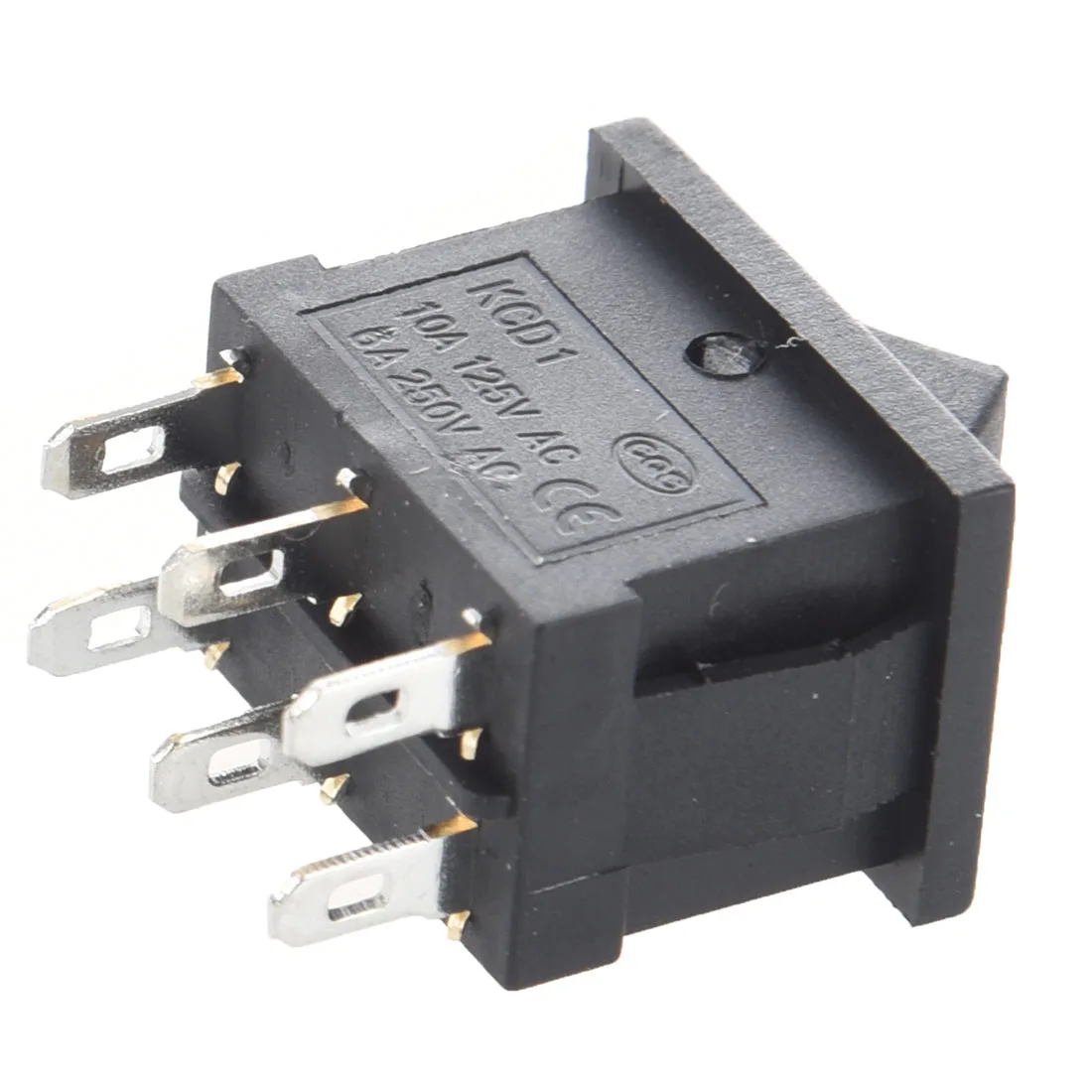 10 шт. AC 6A/250V 10A/125V 6 Pin DPDT ON/на 2 позиции на кнопках в лодке кулисный переключатель |