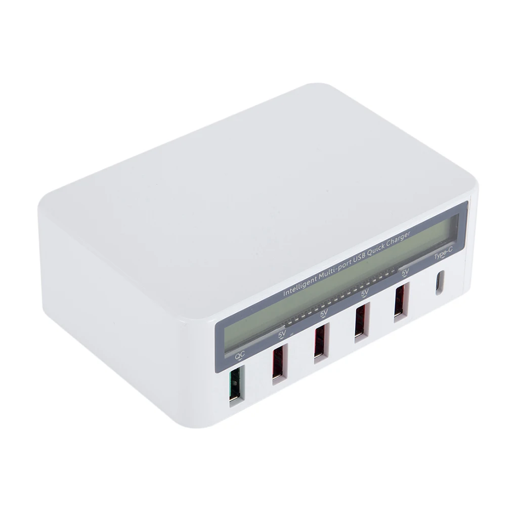 Usb-концентратор с 5 портами USB QC 3 0 быстрое зарядное устройство В 10 А переменный ток