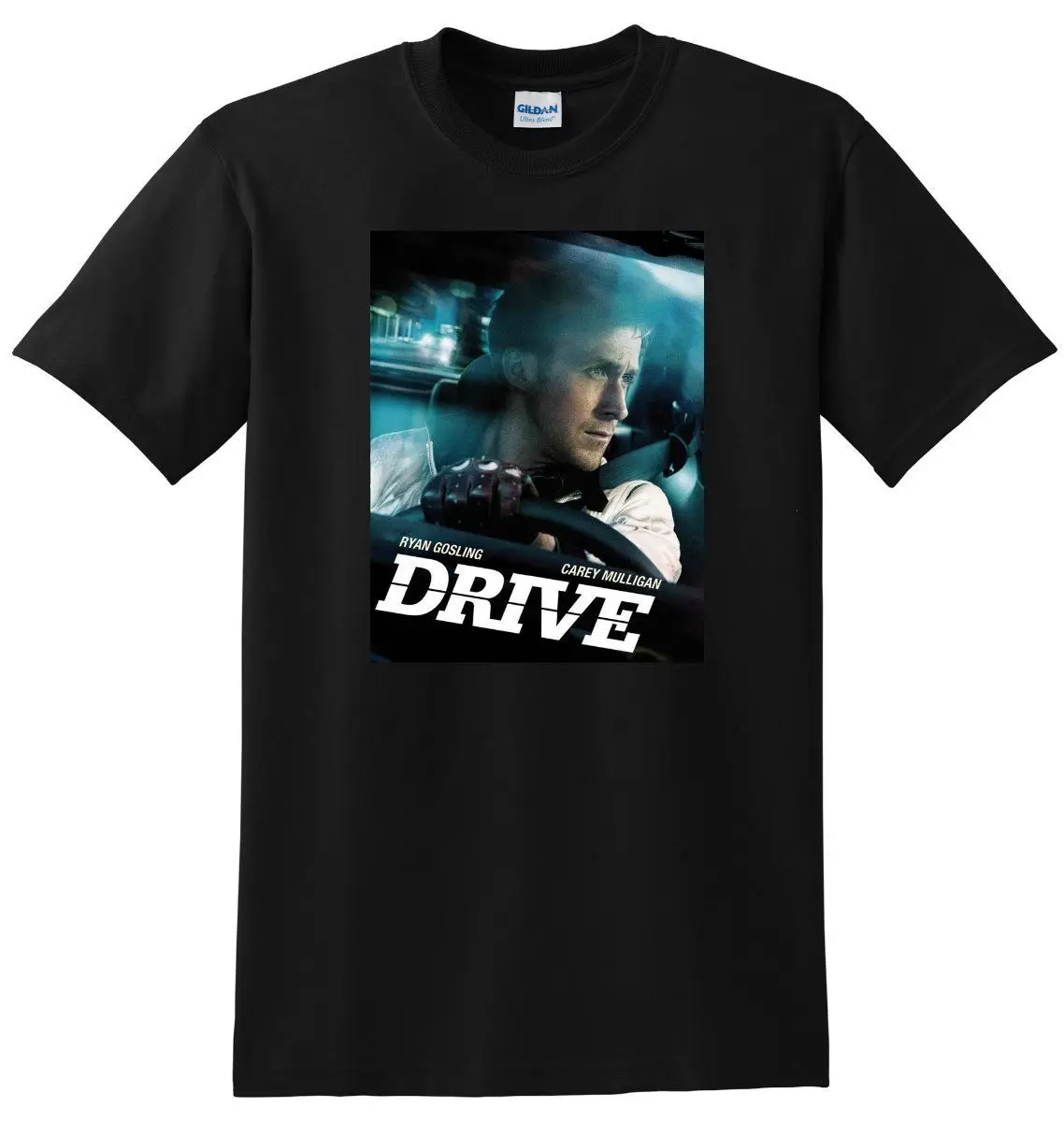 * Новая футболка DRIVE 2011 Мужская с постером фильма bluray летняя хлопковая Футболка