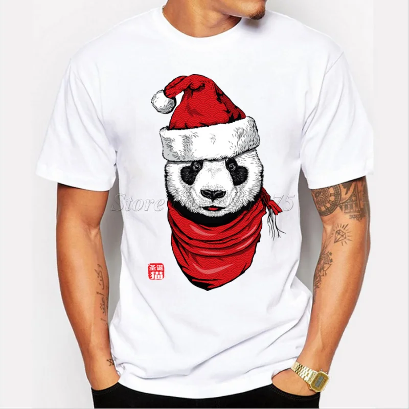 Новое поступление 2019 Мужская модная футболка с принтом милой счастливой панды