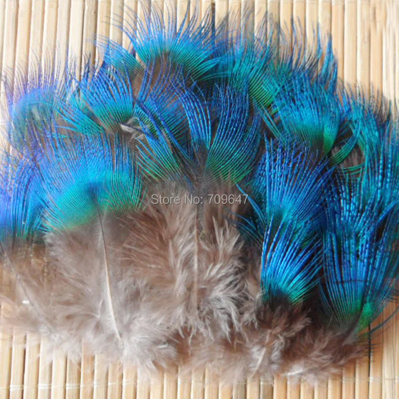 

30PCS/LOT 5-7CM BLUE PEACOCK BODY PLUMAGE FEATHERS,High Qality Peacock Plumes for Crafts,DIY Accessories,Plumas Decorativas