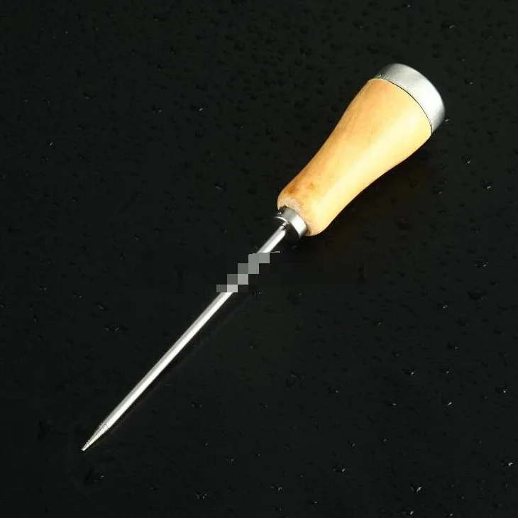 

Wooden handle single stick bar freezer tools de-icing bar tools crushed stainless steel ice stick