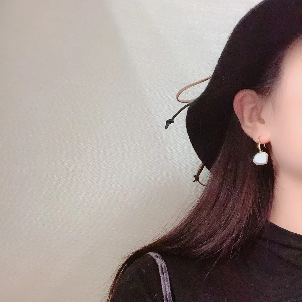 Женские серьги с барочным жемчугом Vercret корейские из стерлингового серебра 925