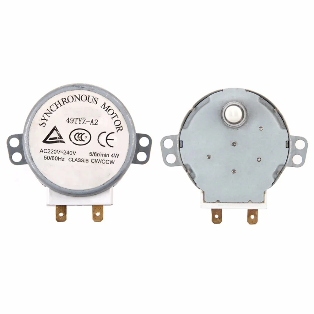 1 шт. х микроволновый двигатель CW/CCW 4 Вт 5/6 об/мин AC 220 240 В поворотный стол
