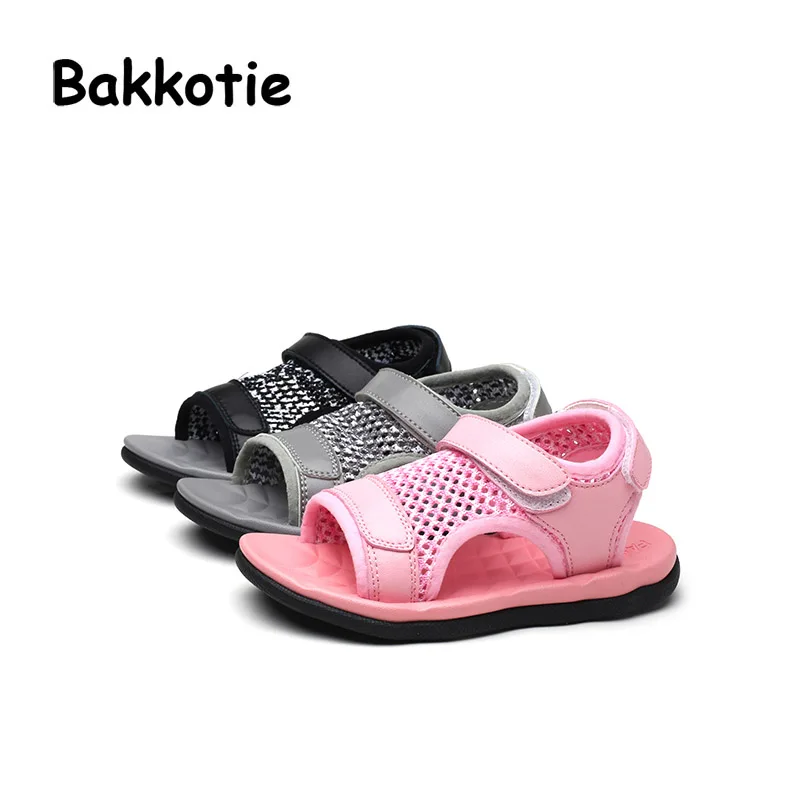 Bakkotie 2017 Новая Мода Летний Ребенок Мальчик Сандалии Черный Малыш Комфорт Бренд