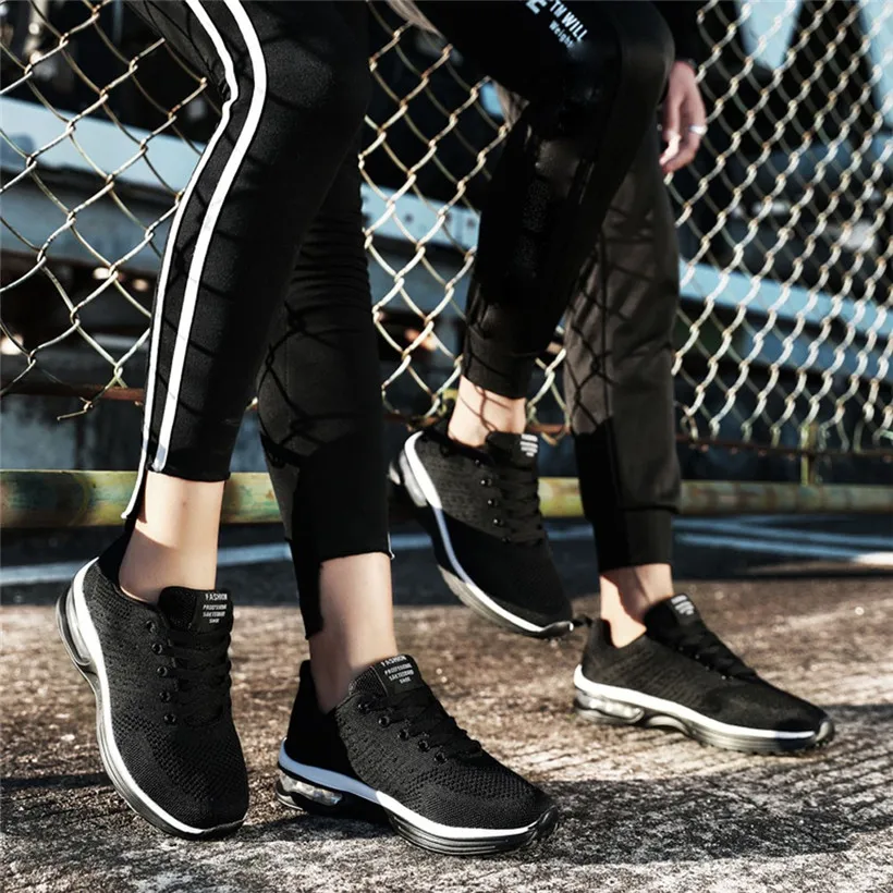 Кроссовки для бега мужские и женские дышащие кроссовки на шнурках спортивная