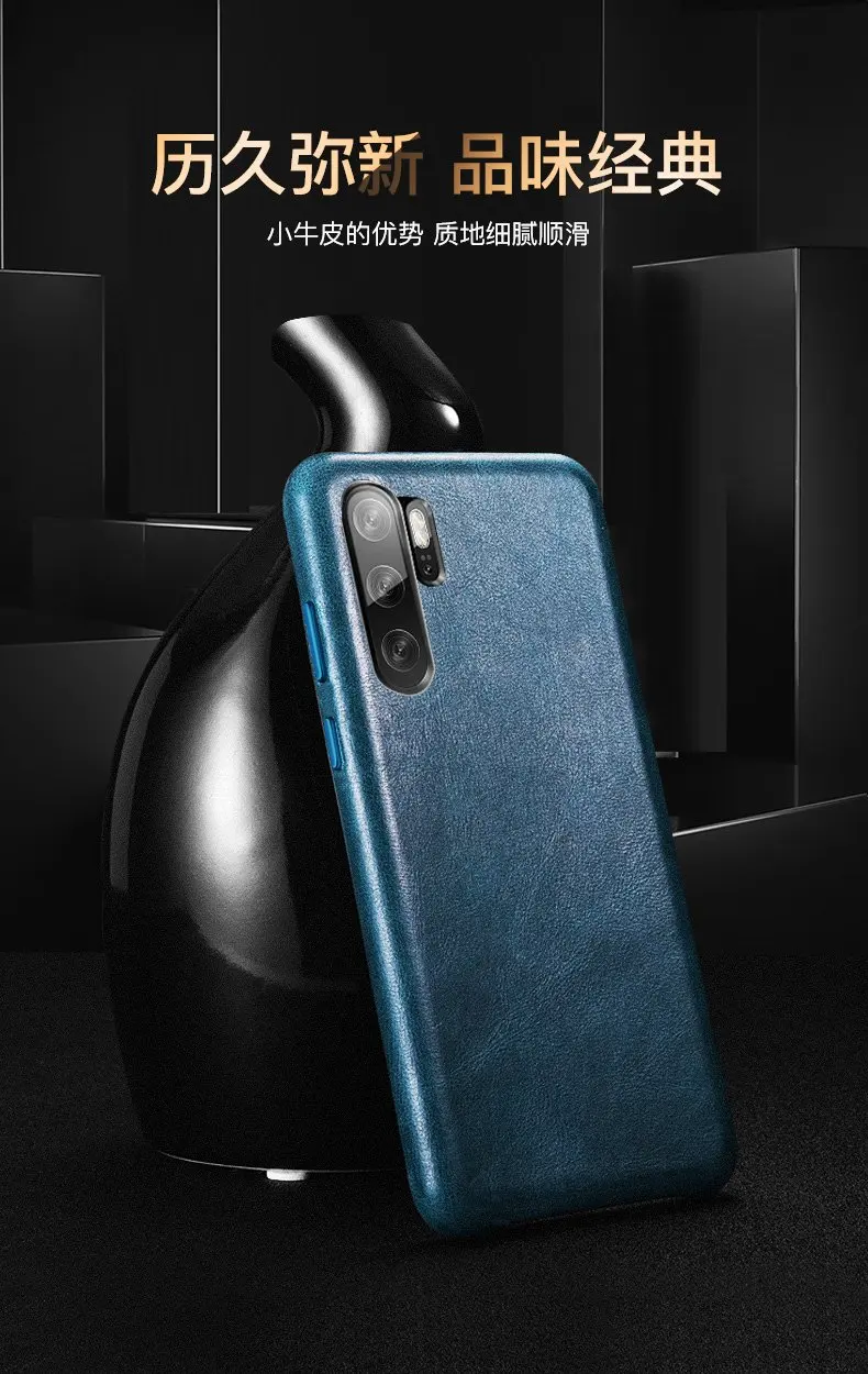 Первый слой воловьей кожи чехол для телефона huawei P30 PRO P30 чехол матовый Ретро Натуральная кожа