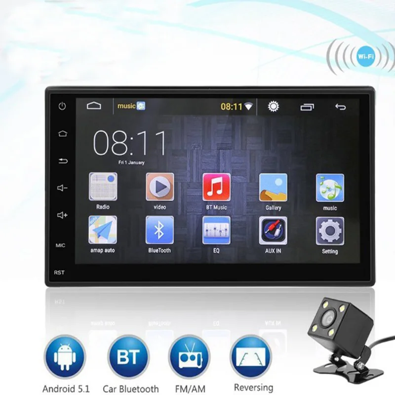 7 дюймов Android домашние DinUniversal машина навигации Автомобильный мультимедийный