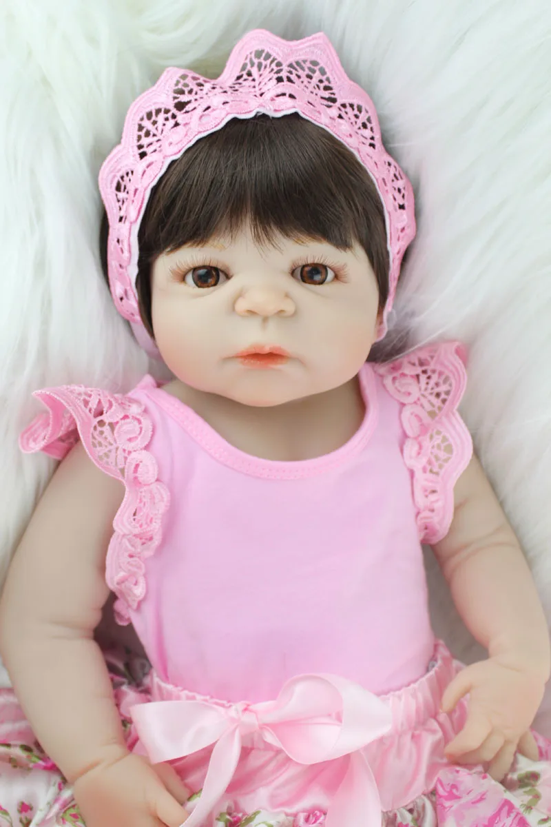 55 см Силиконовая Кукла Reborn Bebe Реалистичная 22 &quotвиниловая кукла для
