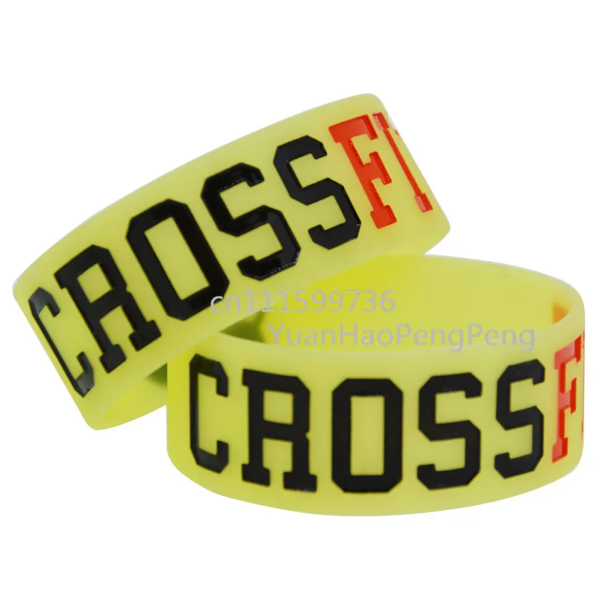 Широкий браслет Crossfit 1 &quot 25 шт./лот светится в темноте | Украшения и аксессуары