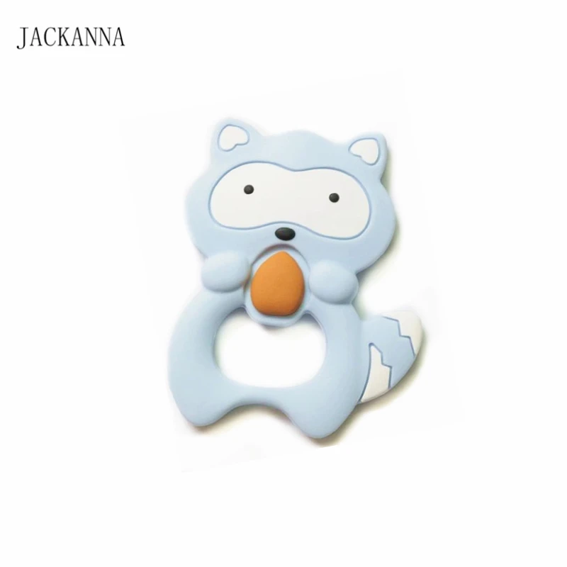 Прорезыватель для зубов с изображением лисицы малышей ожерелье подвеской мягкие