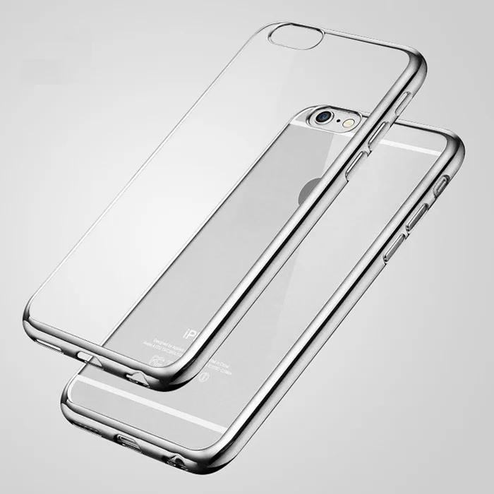 Siliver Ультра Силиконовая защита для экрана чехол для iPhone 11 Pro Max X XS MAX XR 5S 6 6S 7 8 Plus чехол s 4,7/5,5 дюймов Тонкий мягкий чехол для телефона - Цвет: Siliver