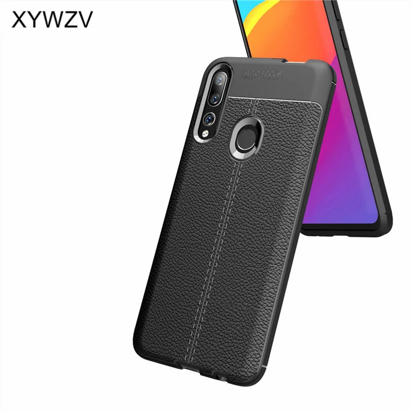 Для Huawei P Smart Z чехол Роскошный PU кожаный резиновый мягкий силиконовый для