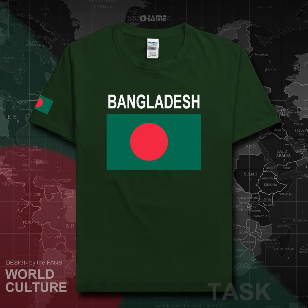 Bangladesh мужские футболки 2017 трикотажная футболка сборной страны хлопковая одежда