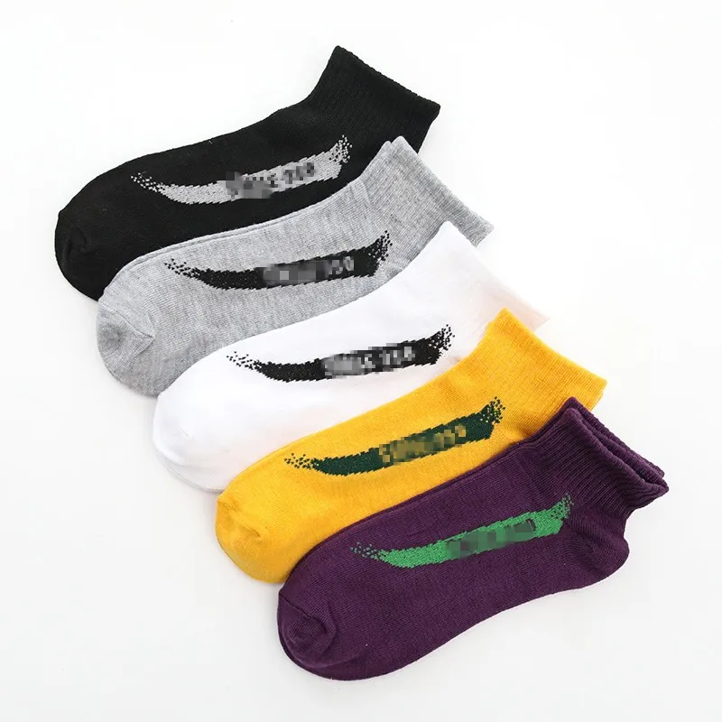 Letter1 Socks Мужские хлопковые носки в полоску с буквенным принтом, спортивные носки, лето-осень, новые мужские повседневные дышащие мягкие мужские носки в стиле Харадзюку, Meias - Цвет: Letter1 Socks