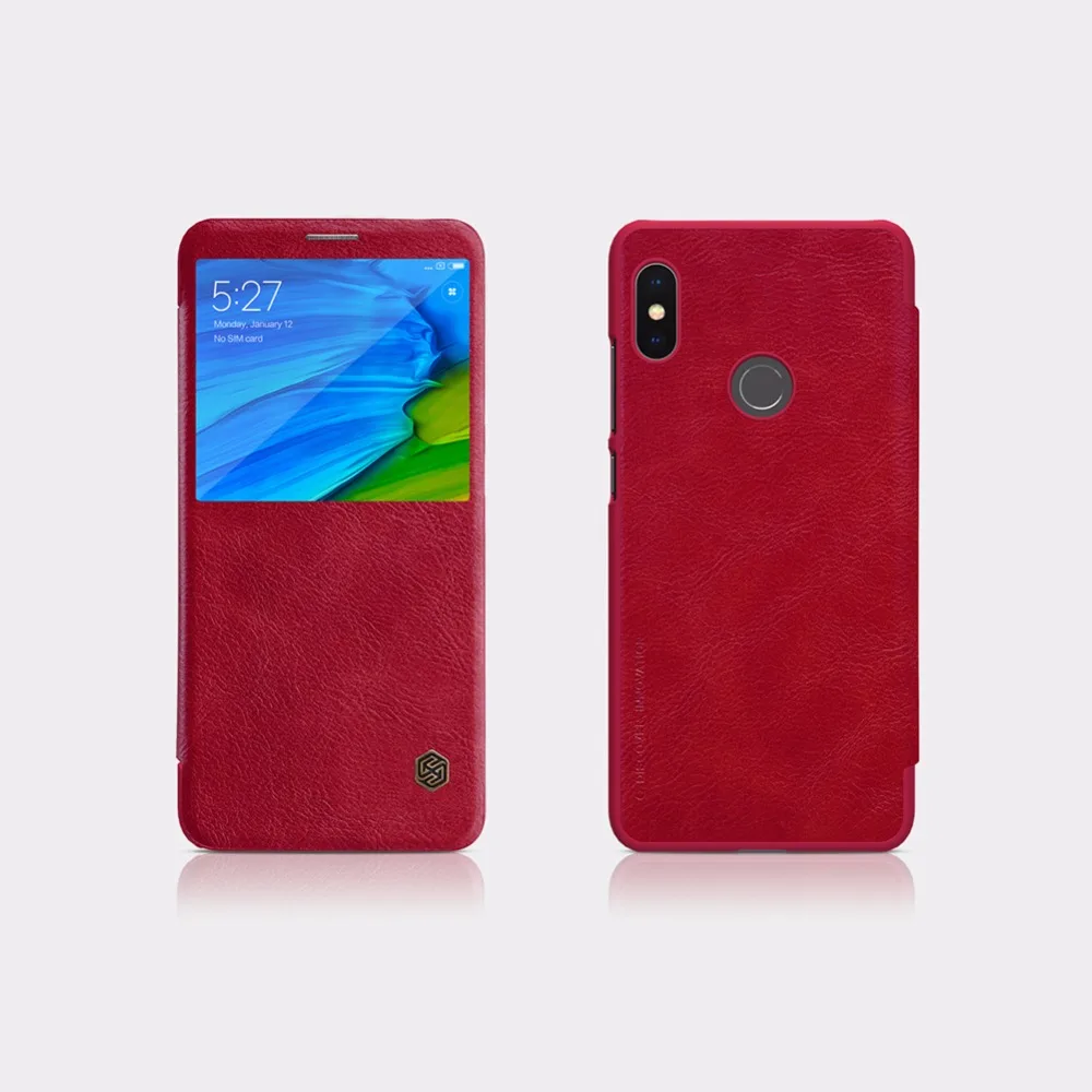 NILKIN Capa для Xiaomi Redmi Note 5 Pro чехол Nillkin винтажный Флип кожаный чехол с окошком для телефона задняя крышка для Redmi Note 5 Pro