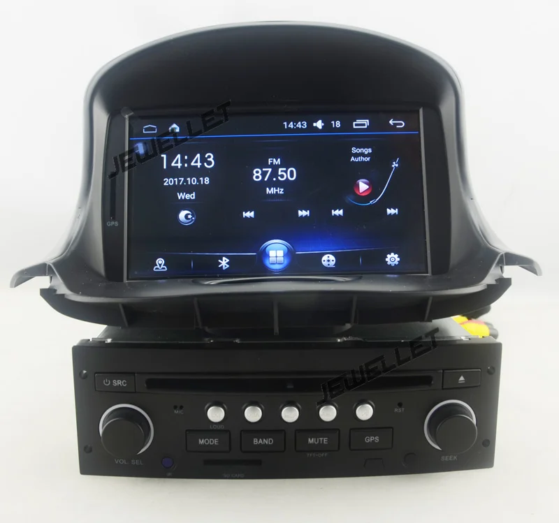 Четырехъядерный Android 6,0 Автомобильный DVD gps Радио Навигация для peugeot 206 2004-2008 с 4G/Wifi DVR OBD mirror link 1080P