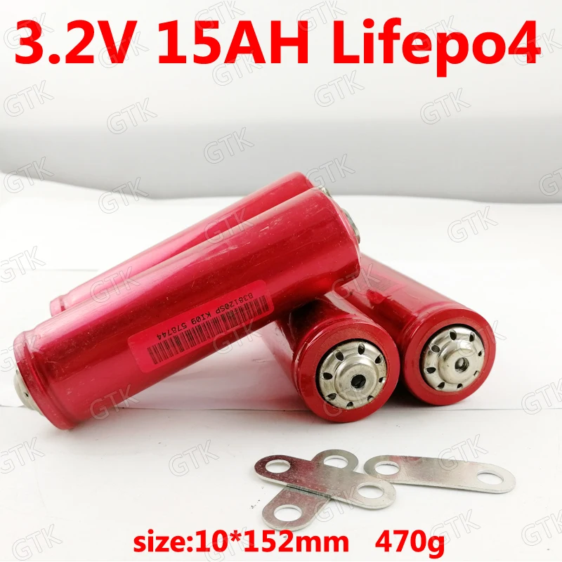 4 шт 3,2 v 15Ah lifepo4 40152 3,2 v 15ah литий 5C 75A 50A высокого разряда 30A не 38120 набор «сделай сам» для 12v аварийный светильник Гольф тележка