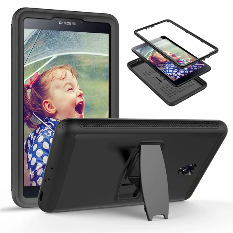 Подставка для SM-T385 чехол для samsung Galaxy Tab A 8,0 T380 T385 8 дюймов планшет сверхпрочный противоударный мягкий силиконовый чехол