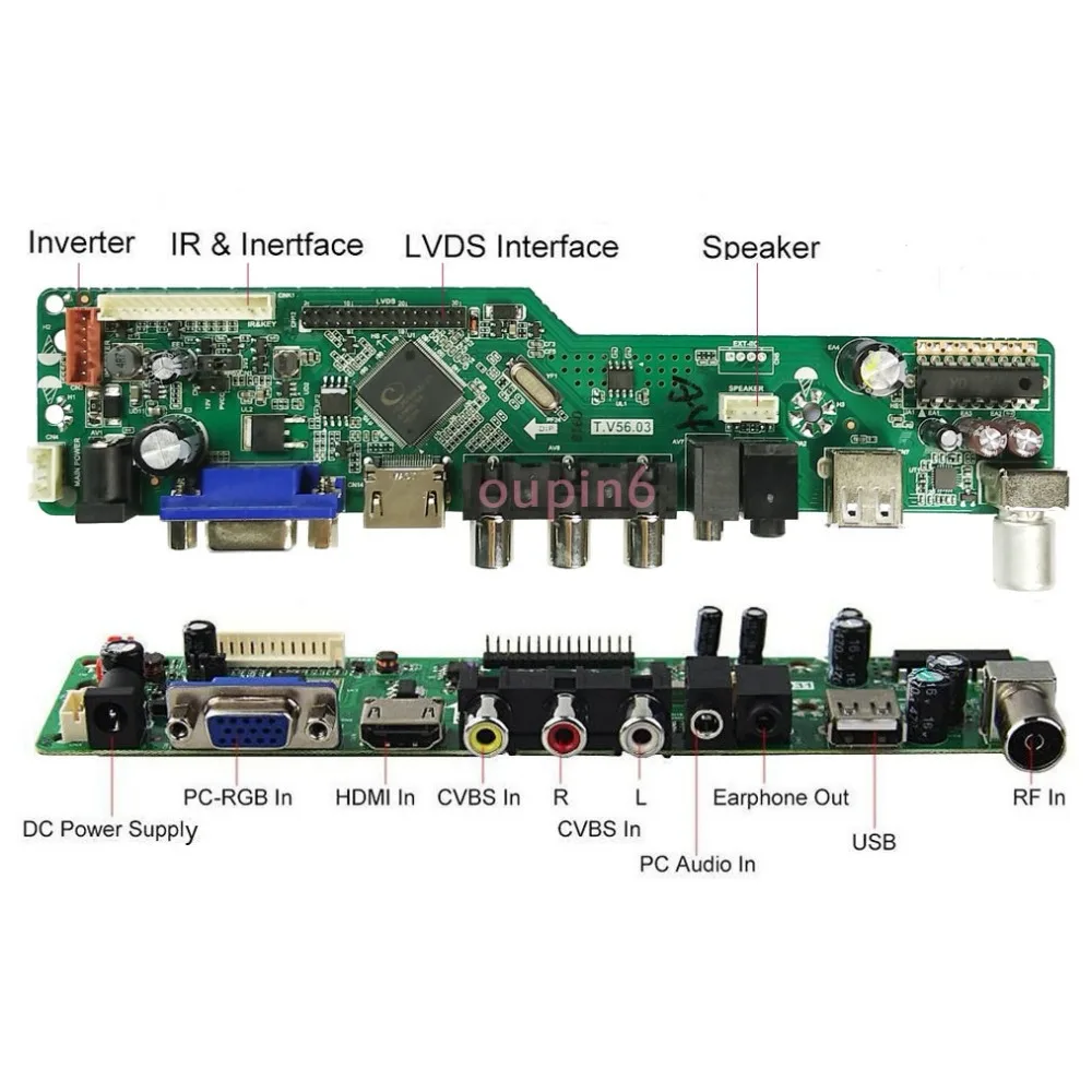 Комплект для M240HW01 VD USB lcd tv AV DIY CVBS панель монитор СВЕТОДИОДНЫЙ LVDS 2" 1920X1080 VGA HDMI 30pin плата контроллера